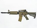 點一下即可放大預覽 -- [沙色]-WE M4A1 V3 瓦斯槍 經典護木 GBB步槍 長槍 開膛版（仿真可動槍機、後座力、無彈後定）M001