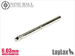 點一下即可放大預覽 -- LayLax Nineball 112.5mm 精密管、內管（內徑6.03mm）適用Marui Hi-Capa 5.1 Goldmatch 瓦斯槍