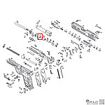 點一下即可放大預覽 -- KWA／KSC HK45 Hop-UP旋蓋固定圈（零件編號#13）System 7 GBB瓦斯槍零件