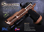 點一下即可放大預覽 -- [Co2短彈匣版]-SRC 沙蛇 雙動力金屬瓦斯槍 2011 Sand-Viper Hi-Capa RMR（附瞄具轉接板、槍箱）GBB手槍、捍衛任務、John wick、非TTI