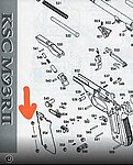 點一下即可放大預覽 -- KSC M93RII握把片螺絲一組4顆 #607  GBB瓦斯槍零件